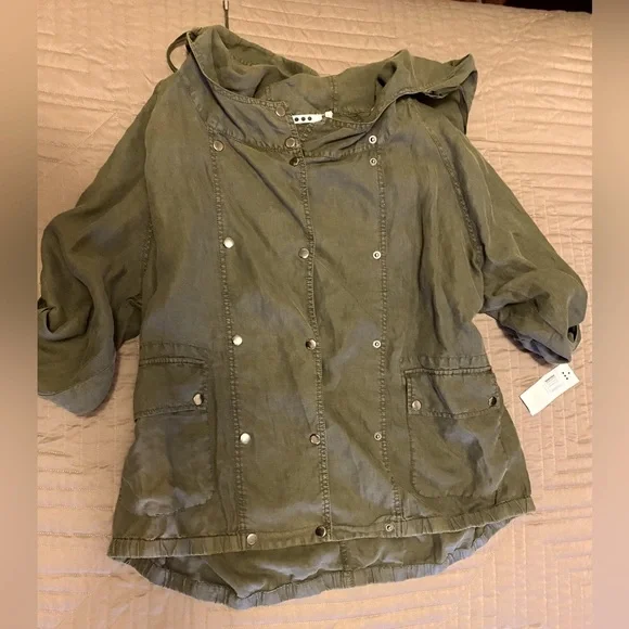 Three Dots Cool Cargo Jacket NWT Size XL - Picture 7 of 13